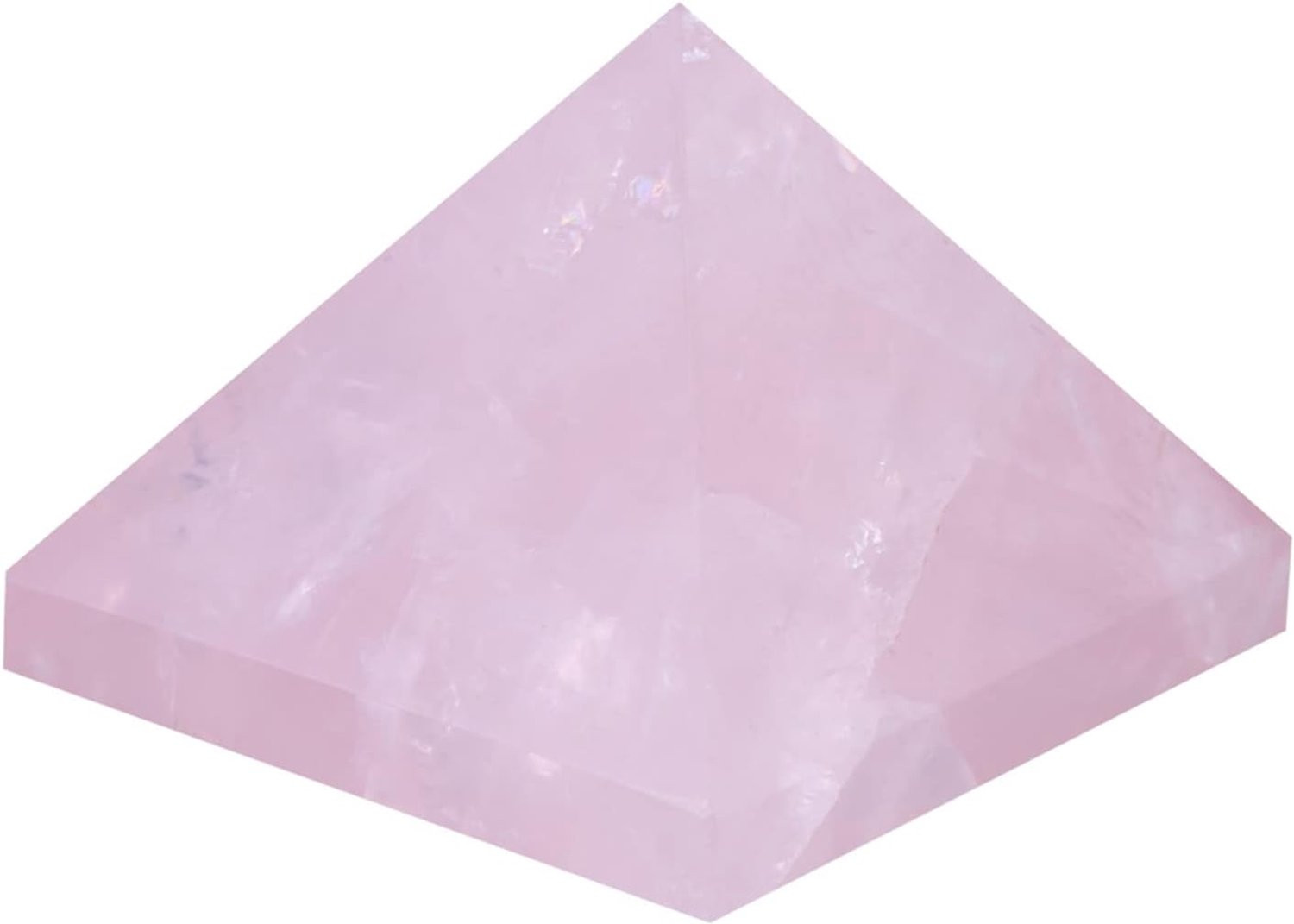 Rozenkwarts Kristallen Piramide Decoratie voor op tafel