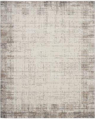 Nourison Elation Abstract Modern Ivory Grey Area Rug