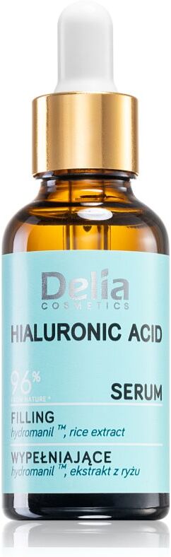 Delia Cosmetics Hyaluronic Acid auffüllendes Serum für Gesicht, Hals und Dekolleté 30 ml