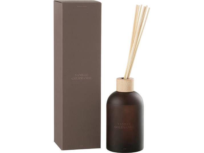 J-Line geurstokjes Accords Essentiels - Vanille Gourmande - bruin - 550 ml