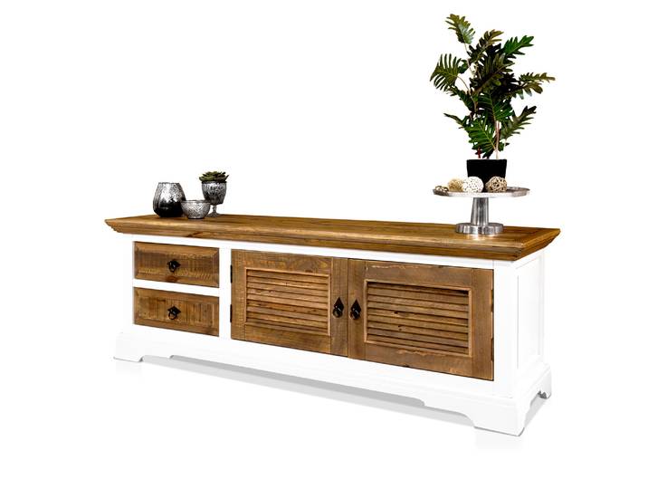 NOTTINGHAM TV-Board I, recyceltes Altholz, teilmassiv