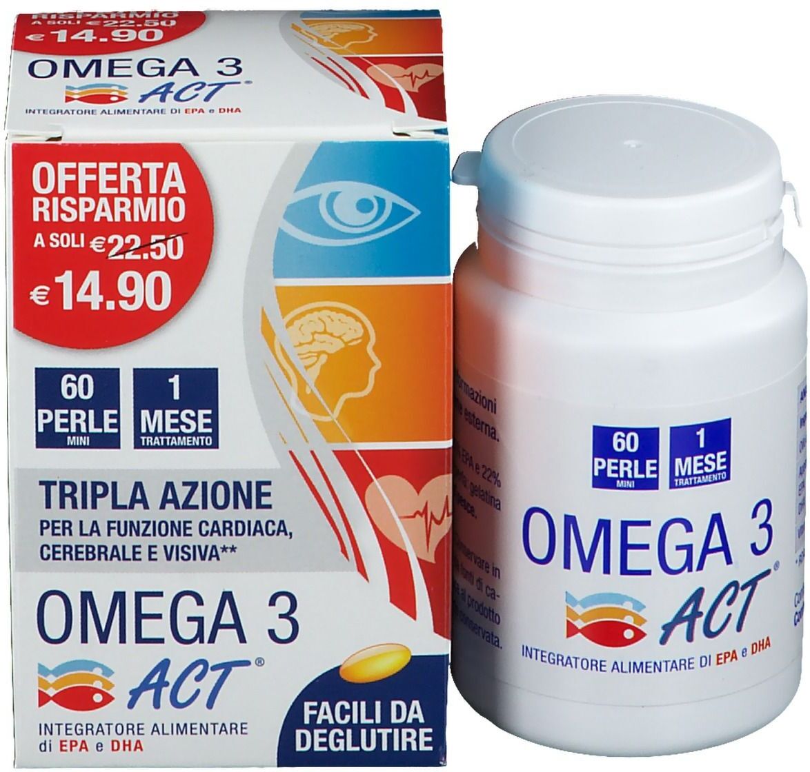 F&F Srl Linea Act, Omega 3 Act, 60 Perle