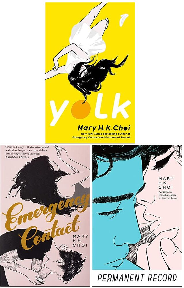 Atom Mary H. K. Choi 3 Book Set – Yolk, Permanent Record & Emergency Contact YA Contemporary Collection