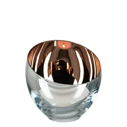 CANDY Teelichthalter Glas Braun