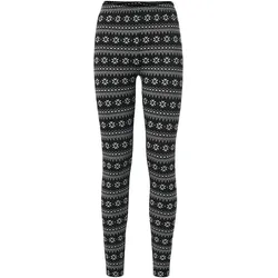 Tchibo - Norweger-Leggings - Damen - Gr. S - creme/print