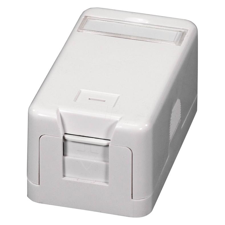 EFB Elektronik Keystone Verteilerbox Aufputz, 1-Port, Staubschutz selbstschliessend (Blindmodul) (ET-25166)
