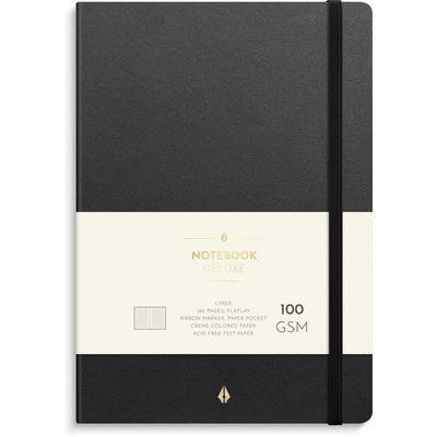 Burde Notizbuch Deluxe A5 schwarz, Notizbuch von , Burde Publishing AB