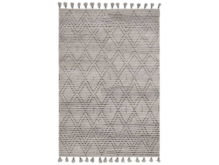 Tapis de salon en laine gris 120x170 cm