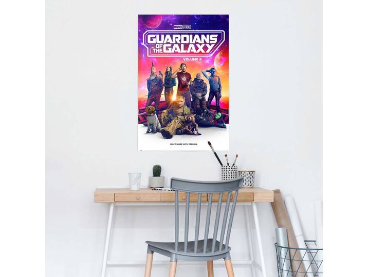 Affiche Guardians Galaxy Vol 3 Papier Mauve 61 x 92 x 0cm