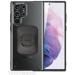 Tigra Mountcase FIT-CLIC GS22U (Samsung Galaxy S22 Ultra), Smartphone Hülle, Schwarz