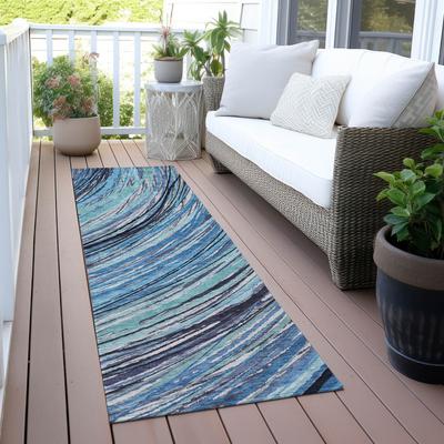 Addison Rugs Machine Washable Indoor/Outdoor Modern Swoop Chantille Rug