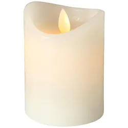 Boltze LED Kerze Bino mit Timer und Swing Flame, Höhe 10 cm