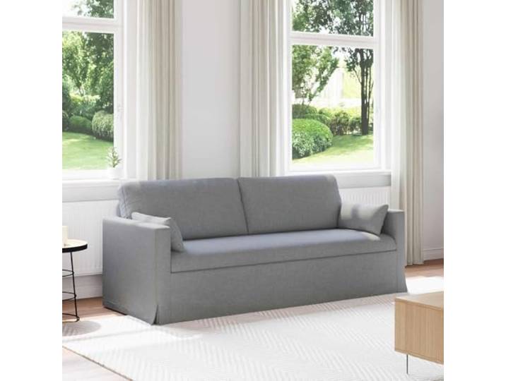 ZQQLVOO Sofa Hellgrau 78x78x80 cm Stoff Modularer Aufbau, Metallrahmen, Schaumstofffüllung, Armlehnen aus Holzwerkstoff, für Wohnzimmer