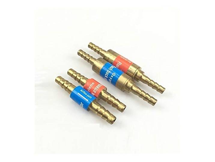 Rückschlagventile, 1 Paar, 3/8 Zoll, Sauerstoff-Acetylen-Flashback-Arrestor, Rückschlagventil, Flame Buster for Druckminderer-Regler