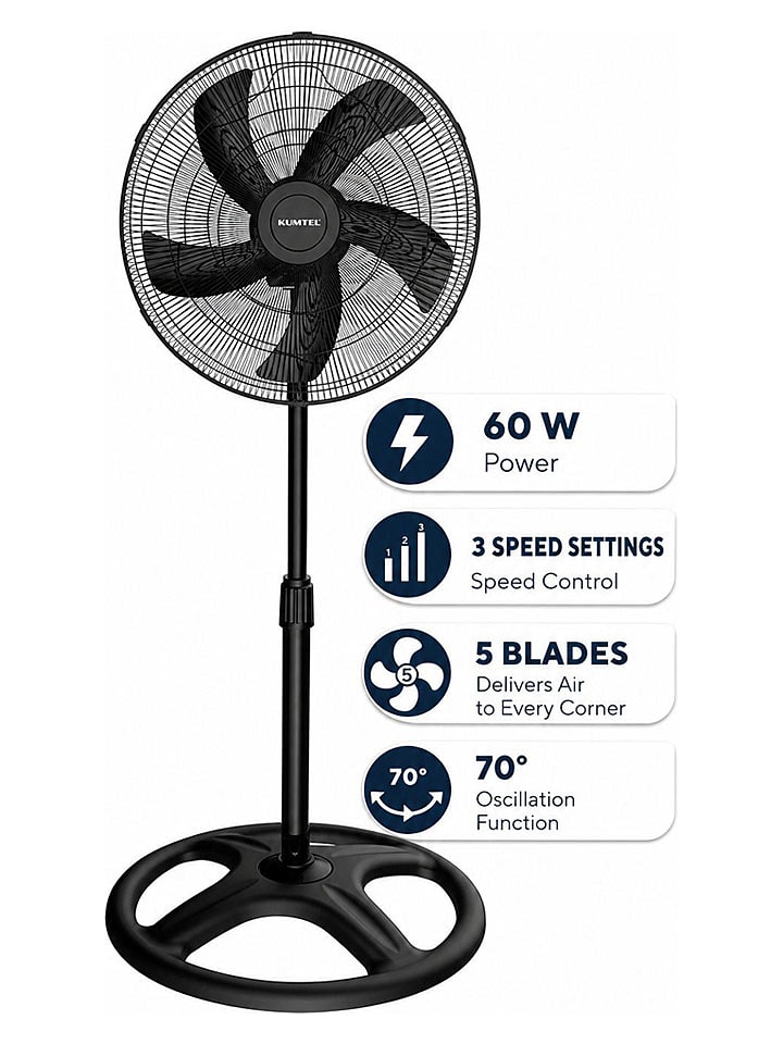 sinbo KUMTEL Standventilator in Schwarz - onesize