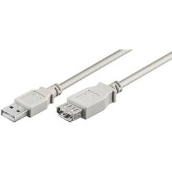 MicroConnect USB-Kabel USB 2.0 5 m Grau USBAAF5