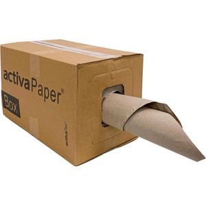 activaTec Packpapier Rolle in Spenderbox, 37,5cm x 250m, braun, 70g/m²