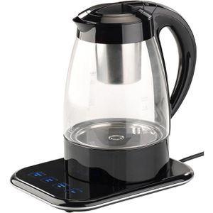 Böttcher-AG Teemaschine Tee- und Wasserkocher, 2200 Watt, 1,2 Liter, aus Kunststoff & Glas, 4 Programme