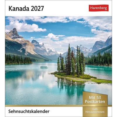 Kanada Sehnsuchtskalender 2027 - Wochenkalender mit 53 Postkarten