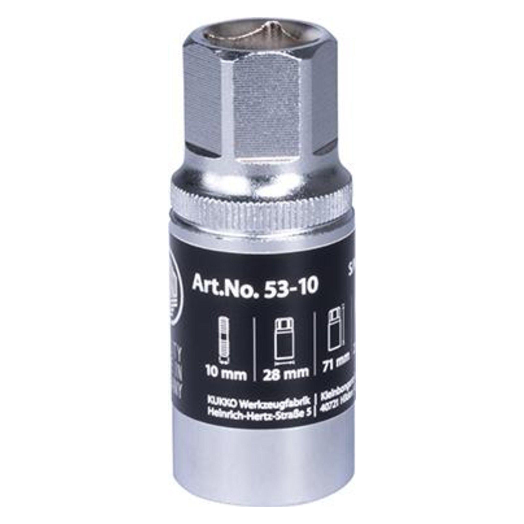 Kukko Stehbolzenausdreher 53-10 passend für Bolzen-Ø 10 mm Körper-Ø 28 mm Länge 71 mm (53-10)