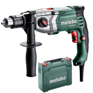 Metabo Schlagbohrmaschine SBE 800-2, Netzbetrieb, 800 W, mit Tiefenanschlag und Koffer, Zahnkranzbohrfutter