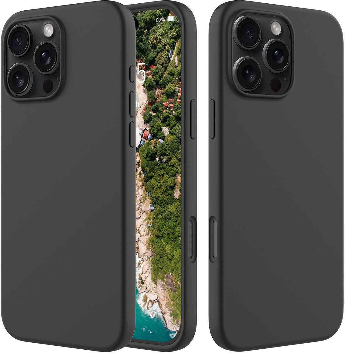 iPhone 16 Pro Silikone Cover - EIDERWOOD - Sort