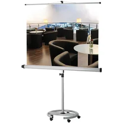 Franken Stativ-Leinwand Pro Mobil 200x200cm Bildformat 1:1 manuell