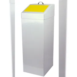 Wertstoffsammler 87 ltr., HxBxT: 90x34x38cm, gelb, Marke: Szagato, Made in Germany (Abfalleimer, Abfallbehälter, Mülleimer, Abfallsammler)