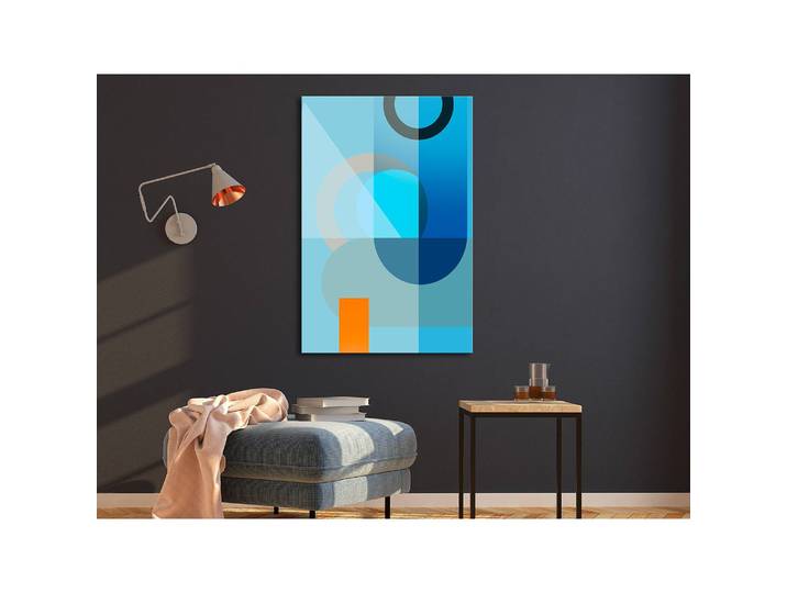 Tableau déco Blue Surface Lin Bleu 40 x 60cm