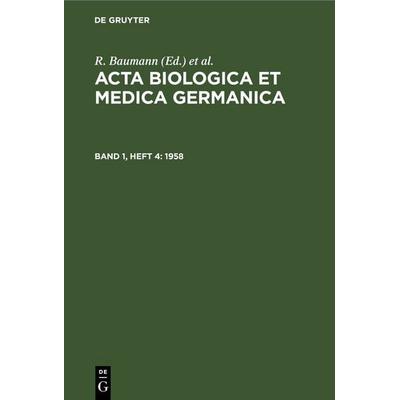 1958, Gebundene Ausgabe von , De Gruyter, 978-3-11-251897-7