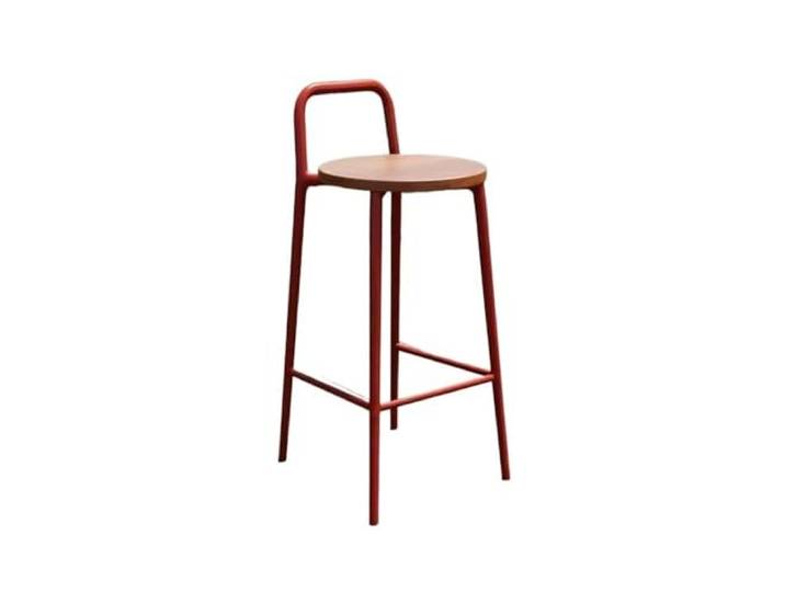 9bbhfJw4R Höhenhocker Barstuhl Home Restaurant Hochhocker Rot 65/75cm(Groß)