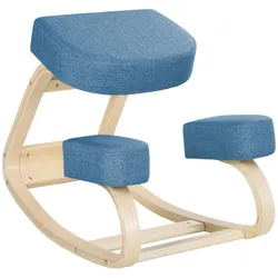KNIESTUHL Birke Polyester Blau