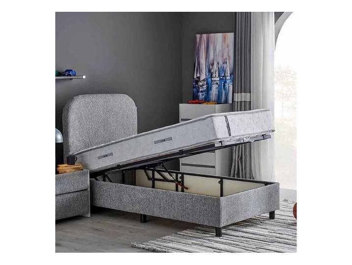 Bambi Kinderbett Boxspringbett mit Matratze und Kopfteil Kostenlose Lieferung (Set, Bettkasten, Kopfteil, Matratze), Geeignet für Jungen und Mädchen