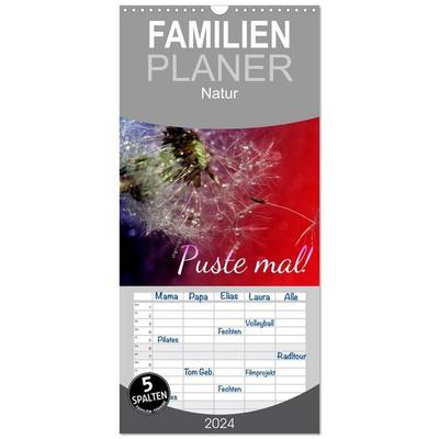 Familienplaner 2027 - Puste mal! mit 5 Spalten (Wandkalender, 21 x 45 cm) CALVENDO