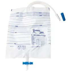 Servocura Urin-Bettbeutel mit Ablass 25108, S-UB 2000s T-Tap, 2 L, 90 cm Schlauch (1 Stück)