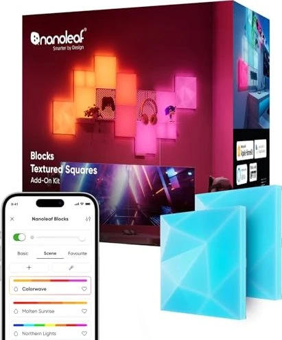 Nanoleaf Blocks Textured Big Squares Expansion Pack 2er Pack