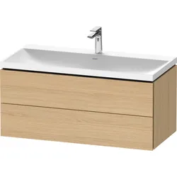 Duravit Möbelset c-shaped Set wandhängend wandhängend „L-Cube“ 100 × 48 × 48 cm Eiche Natur