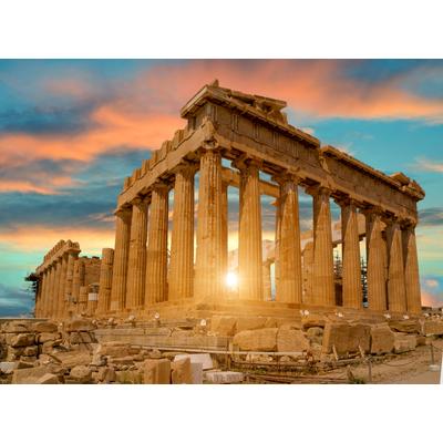 Fototapete PAPERMOON "Parthenon Athens", bunt, B:2m L:1,49m, Vlies, Tapeten
