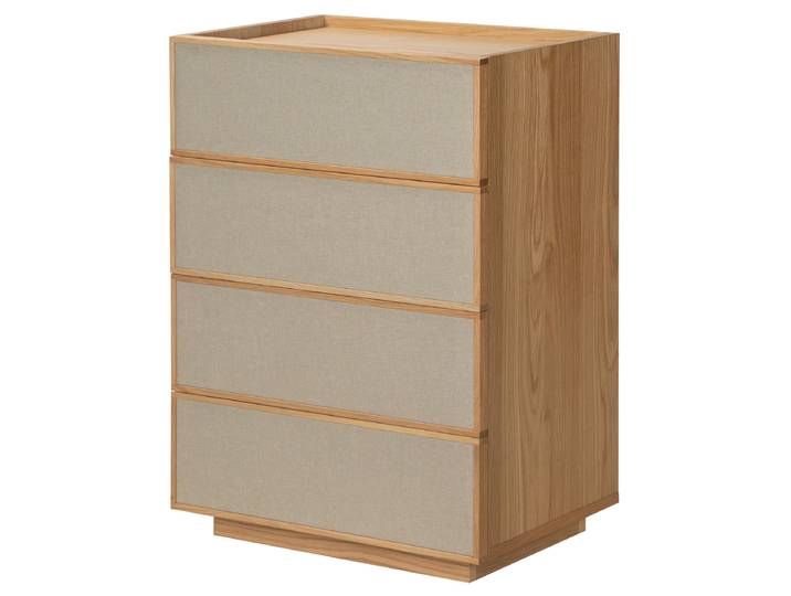 Furnierte Kommode NANEV 60 x 85 x 43cm Braun