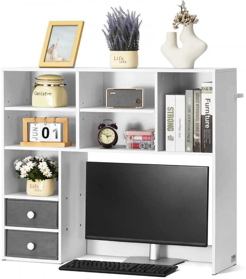 VEVOR Desk Organizer White 79cm H X 94cm W X 25.4cm D