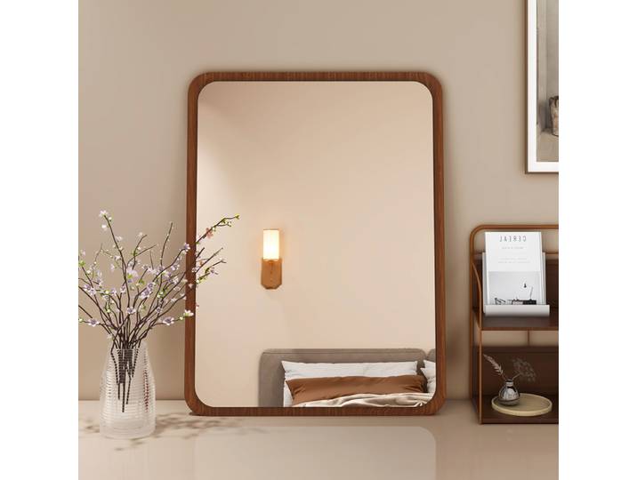 Miroir de maquillage 40x60cm, miroir mural, miroir de coiffeuse, miroir carré décoratif de bureau, miroir d'entrée pour salon