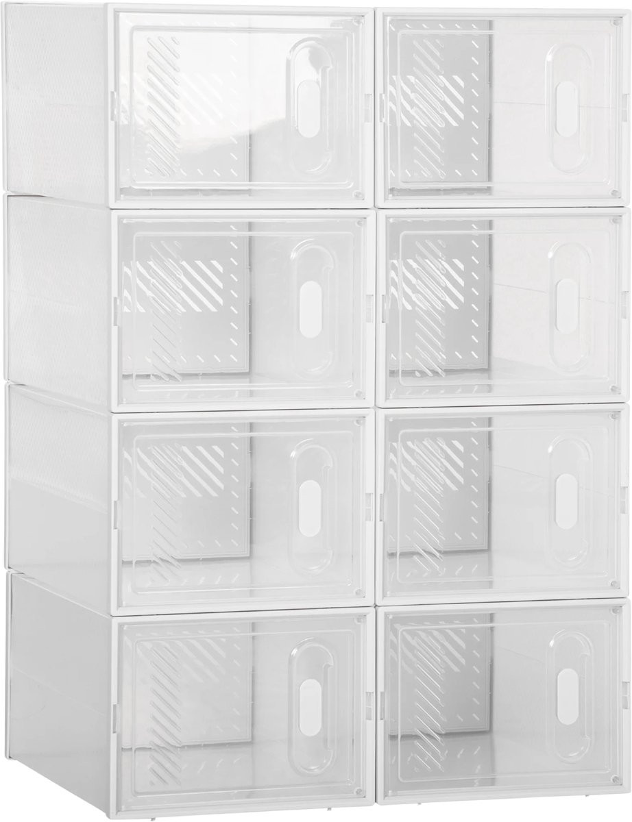 Modulaire 8-delige kledingkast van PP - Transparant