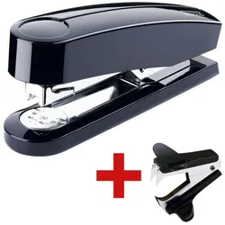 Novus Tacker / Heftgerät »B4« inkl. Enthefter »B80« schwarz, 15.2x4x6.5 cm