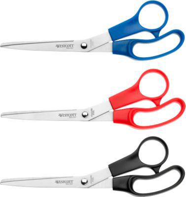 Büroschere WESTCOTT® 200 mm, schwarz/blau/rot