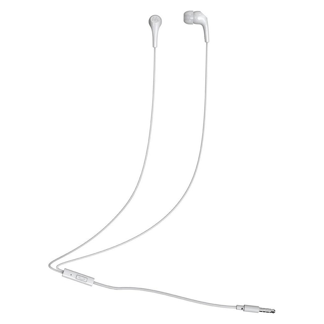 Motorola Earbuds 2-S In-Ear-Kopfhörer mit Mikrofon white (Keine Geräuschunterdrückung, Kabelgebunden) (Earbuds 2-S wh)
