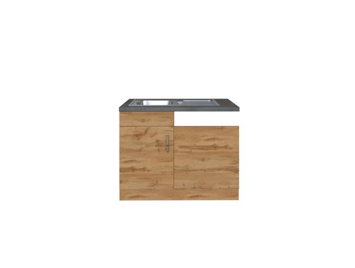 Held Spülenunterschrank, Eiche, einzeln stellbar, 110x85x60 cm, individuell planbar, Küchen, Küchenmöbel, Küchenschränke, Küchenunterschränke