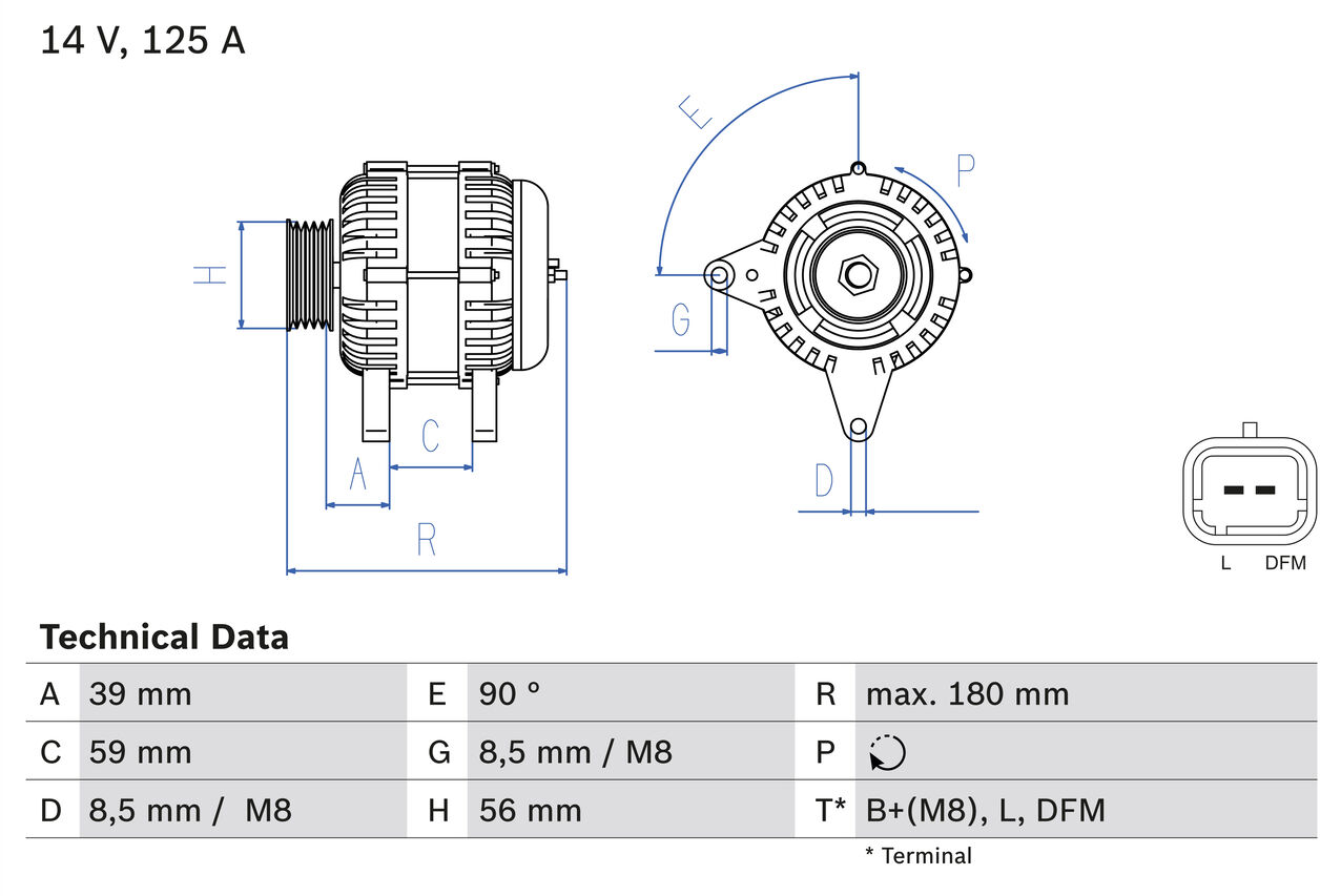 Bosch Generator 0986084060 Für Dacia