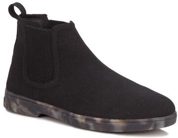 Women's Grady Stretch Knit Bootie by Ros Hommerson in Black (Size 10 M)
