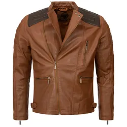 Rock Creek Lederjacke Biker-Style Regular Fit