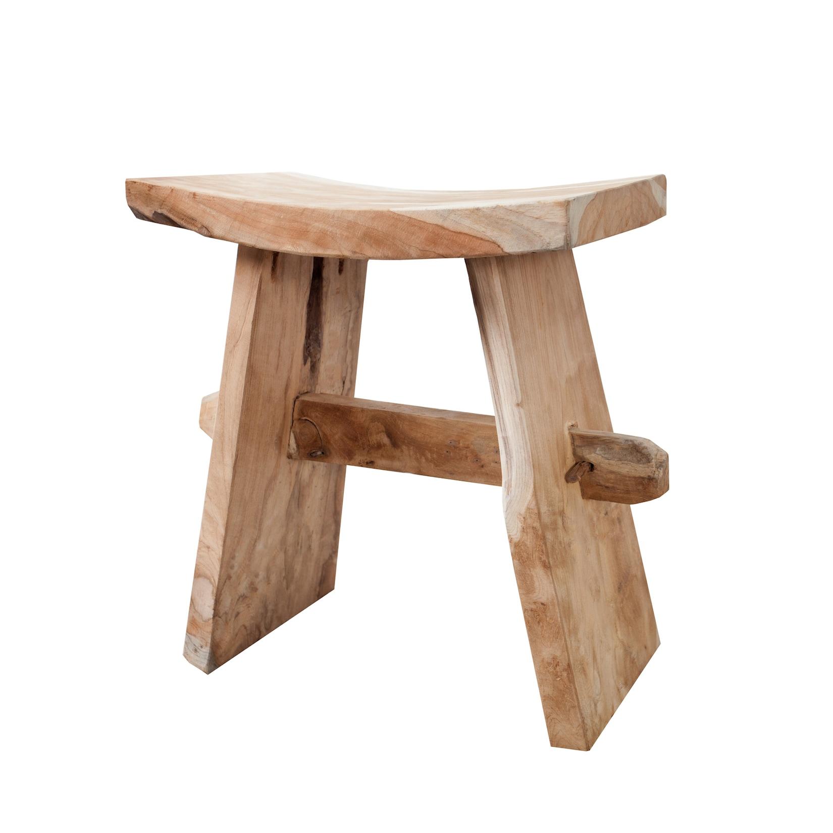 riess-ambiente Sitzhocker ZEN - 40cm Teakholz Beistelltisch massiv
